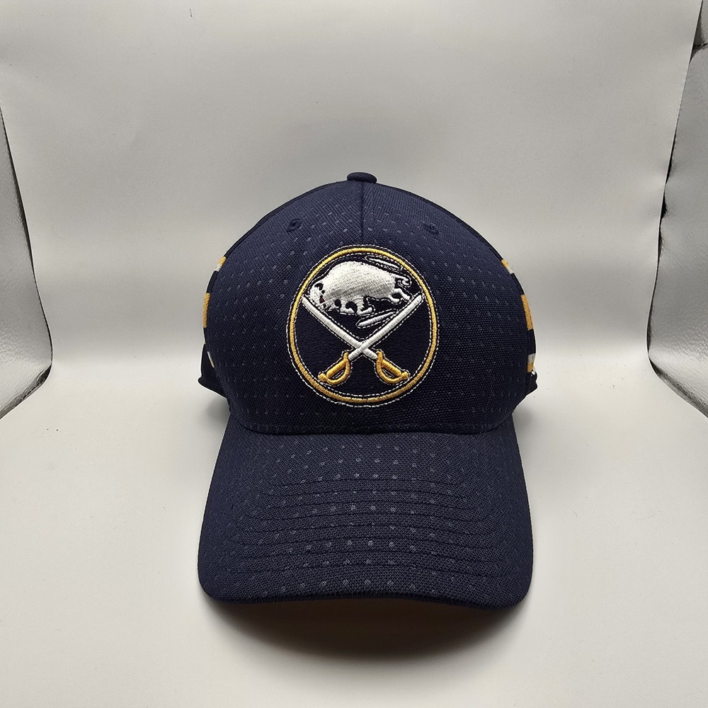 Adidas Buffalo Sabres NHL Authentic Collection Climalite Flex Hat Navy S/M
